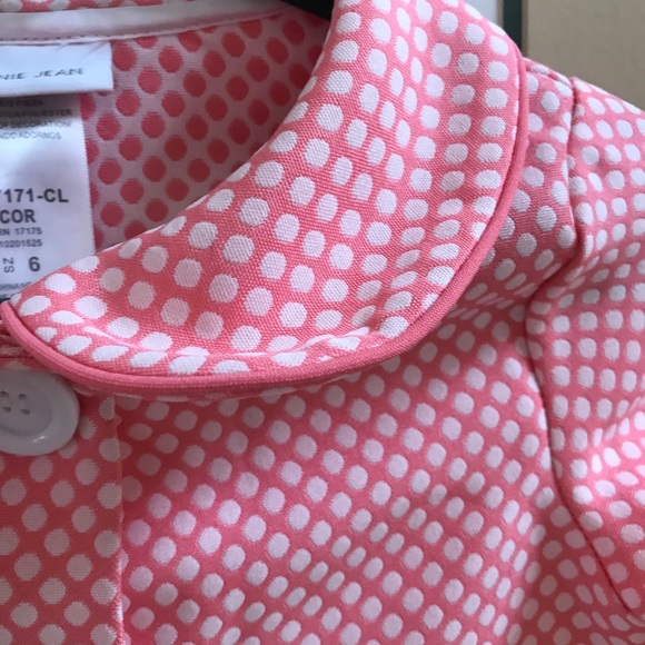 Girls light weight coat size 6 coral color - Picture 5 of 6